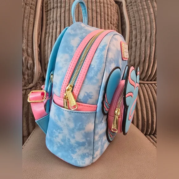 Disney Parks Eats Collection Mickey Macaron Loungefly Mini Backpack - Picture 7 of 13